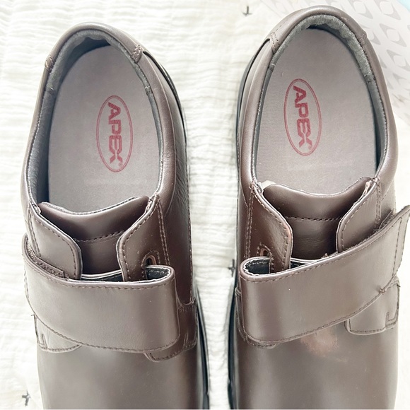 APEX Men's Ambulator Orthopedic Shoes B3000M Dark Brown Wide Size US 11.5 - Picture 5 of 11